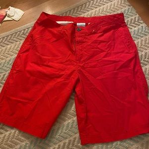 Mens - Red Columbia Shorts